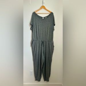Livi Active Heather Charcoal Relaxed Jumpsuit